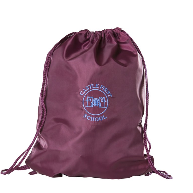 Prudhoe Castle First School PE Bag Burgundy Salto UK